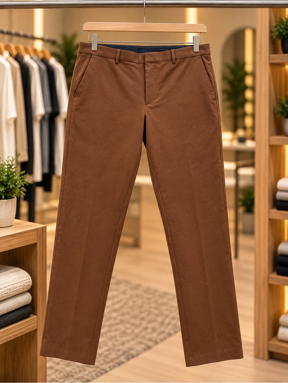 Express Men's Dress Pants — Rust Brown